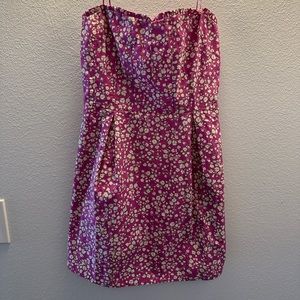 Pink Strapless Dress